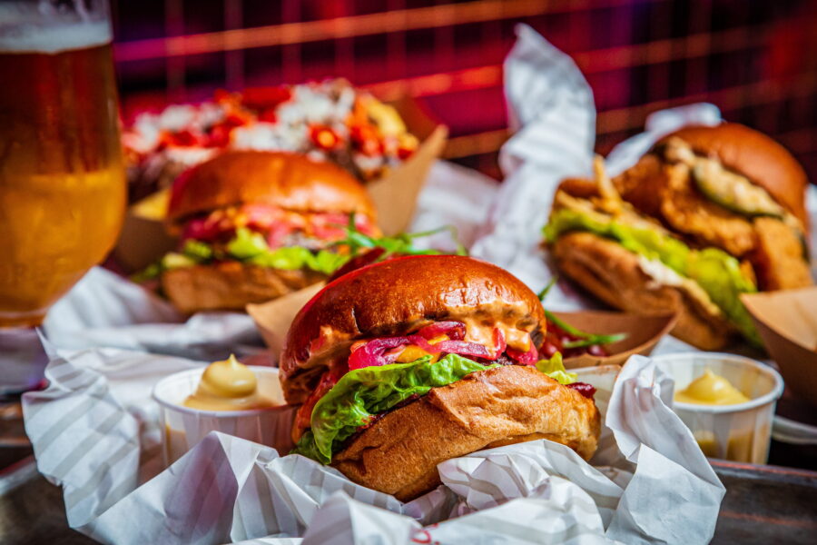 Patty & Bun food at The Star by Liverpool Street